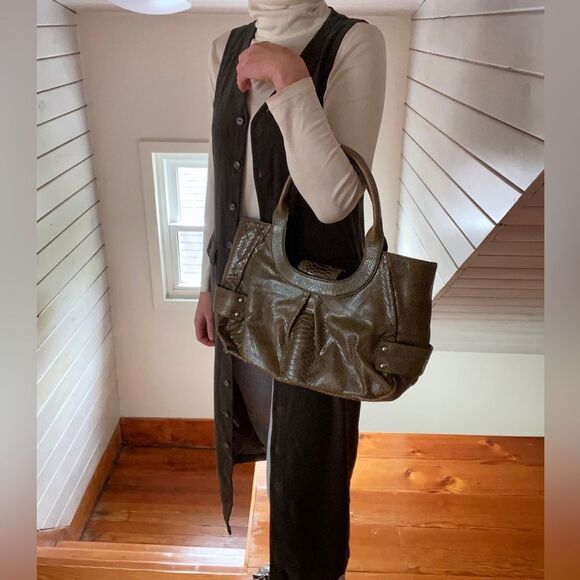 Talbots Olive Green Maxi Dress/Vest - Picture 10 of 12